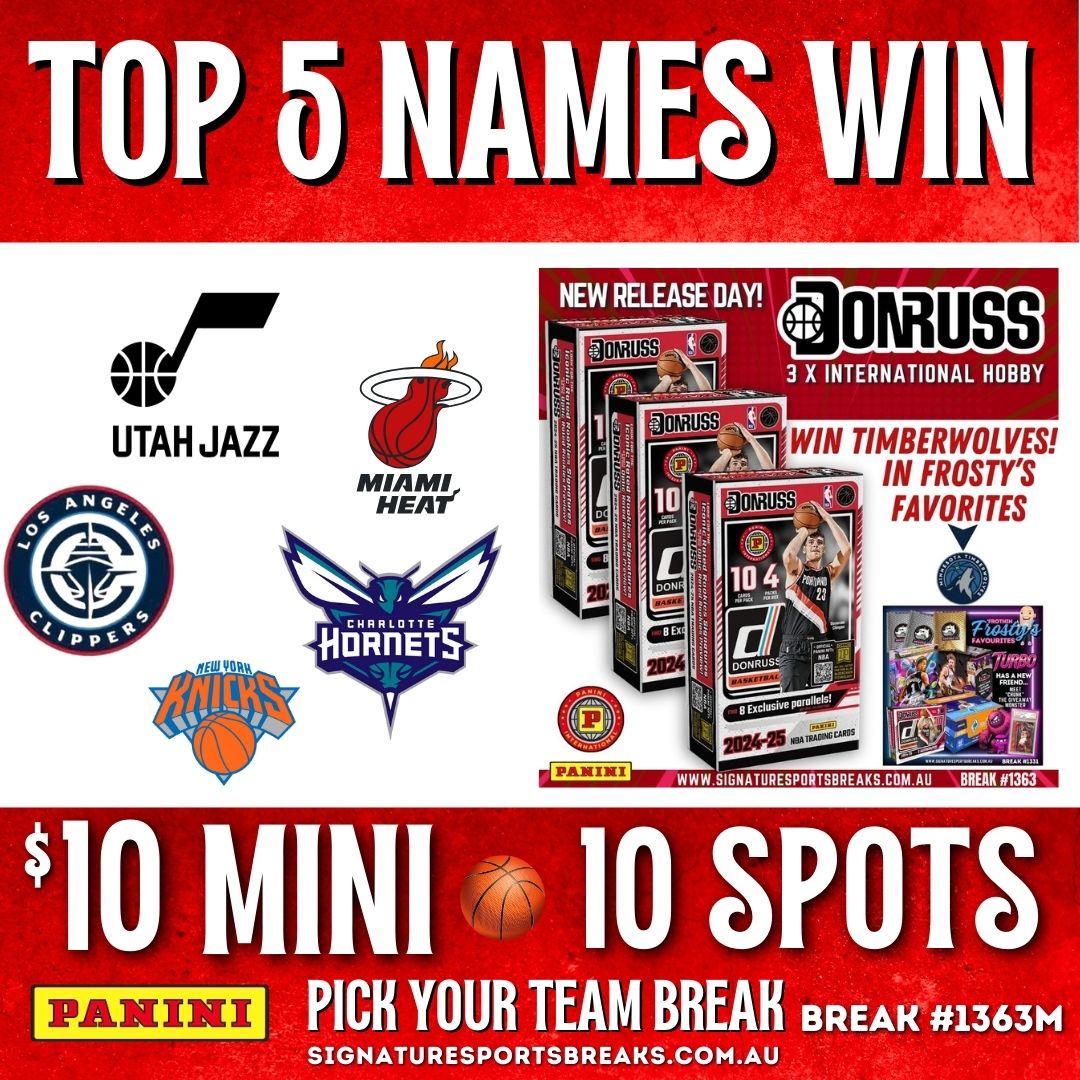 5 WINNERS!! MINI DONRUSS MIX #1363M