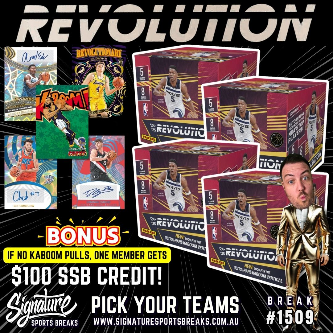 BREAK #1509 - REVOLUTION 2024/25 QUAD BOX BREAK - NEW RELEASE