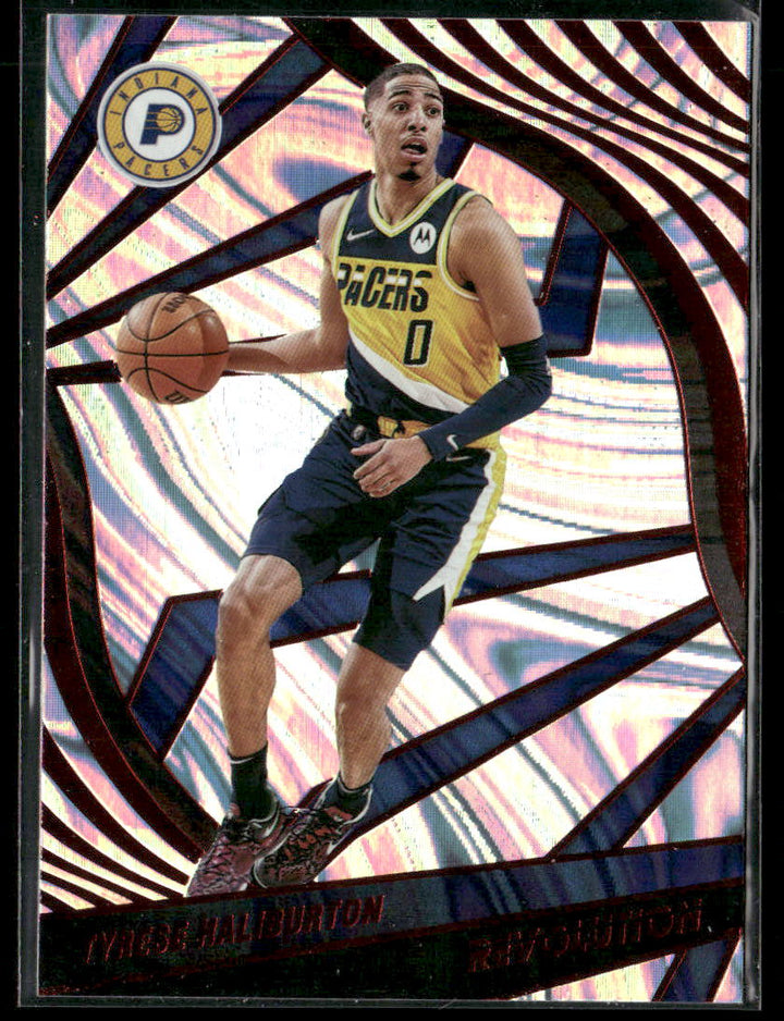 Tyrese Haliburton 2021-22 Revolution Asia Red Trading Card Pacers