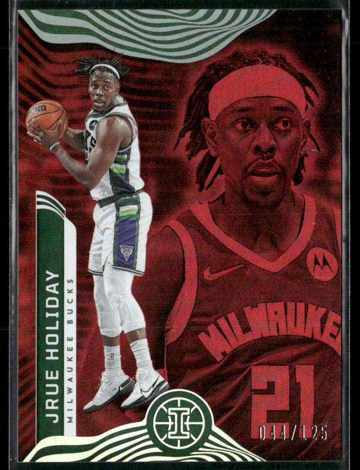 Jrue Holiday 2021-22 illusions Ruby /125 Trading Card Bucks