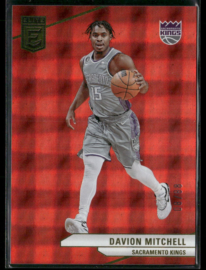 Davion Mitchell 2023-24 Elite International Red /88 Trading Card Kings