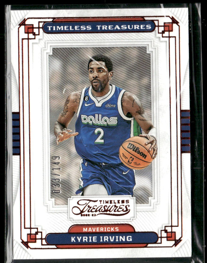 Kyrie Irving 2022-23 Timeless Treasures RED 033/149 Trading Card Mavericks NBA