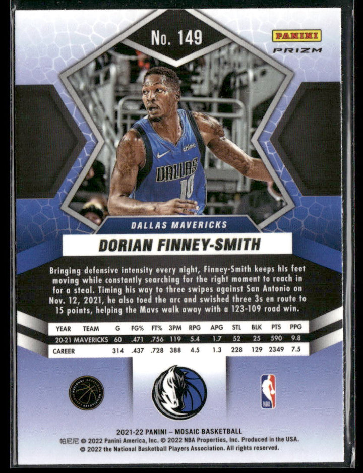 2021-22 Mosaic DORIAN FINNEY-SMITH 75th Anniversary Prizm #149