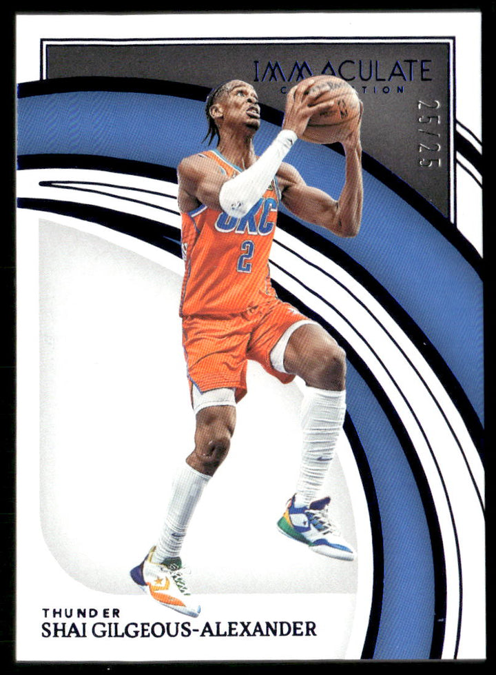 2021-22 Immaculate SHAI GILGEOUS-ALEXANDER Blue SP 25/25 #28