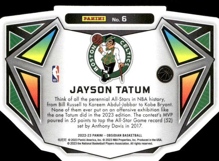 2022-23 Obsidian JAYSON TATUM Vitreous SSP #06