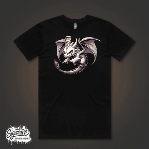 Turbo White Dragon Street Wear T-Shirt