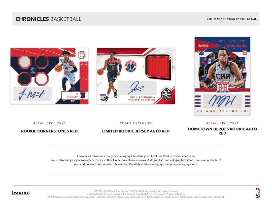 19/20 NBA Chronicles Blaster Box