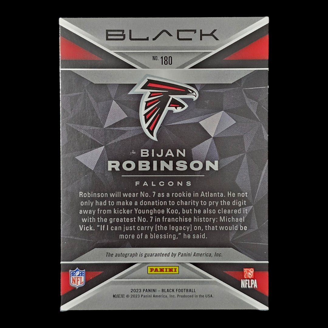 Bijan Robinson RC Rookie 06/50 Auto Falcons