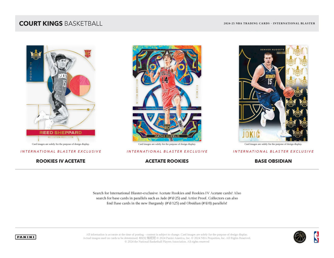 COURT KINGS 2024-25 CASE BREAK NEW RELEASE - PICK YOUR PLAYER M-Z 1350