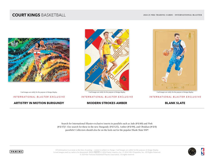 COURT KINGS 2024-25 CASE BREAK NEW RELEASE - PICK YOUR PLAYER M-Z 1350