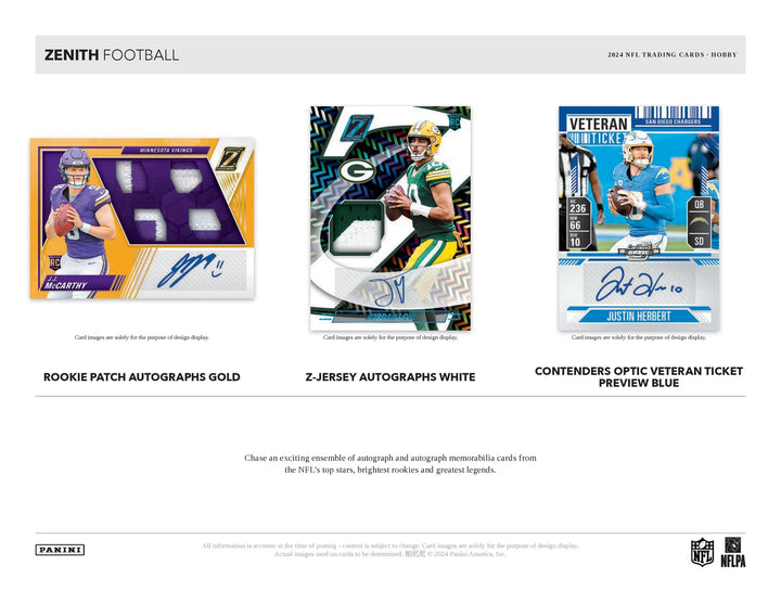 ZENITH NFL 4 BOX PYT #1324 NEW RELEASE