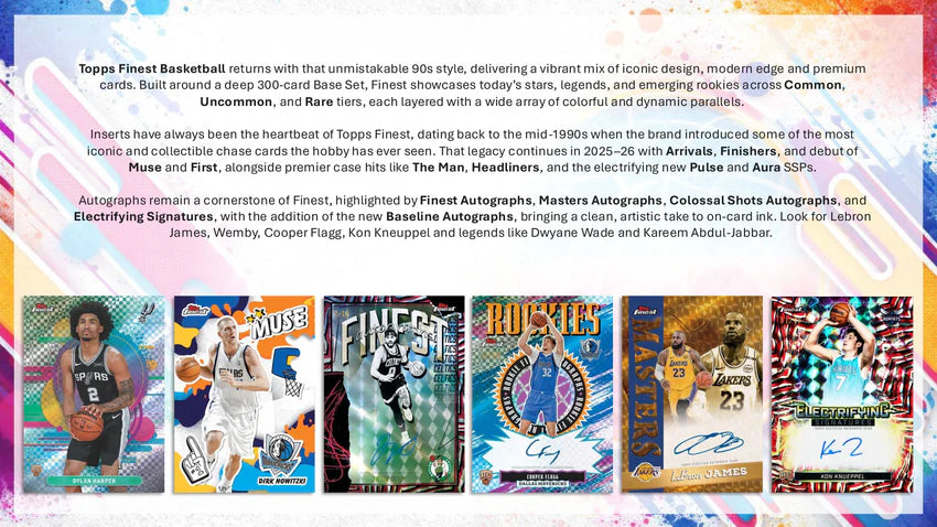 BREAK #2061 - TOPPS FINEST MIXER - 4 AUTOS!