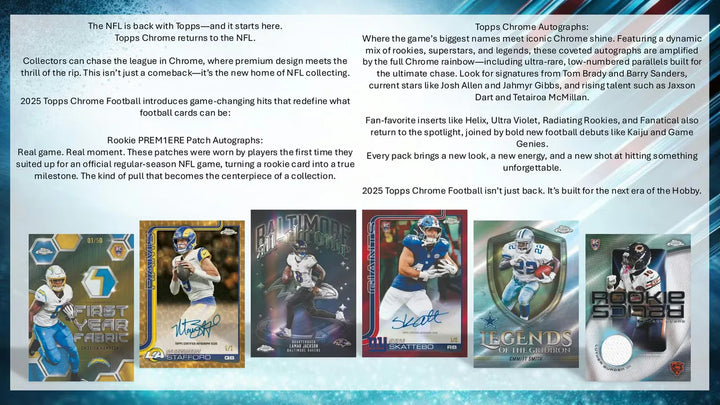 2025 Topps Chrome Value Blaster Box NFL