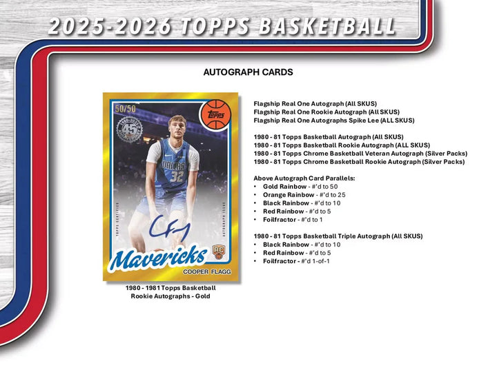 2025-26 Topps NBA Basketball Value Box