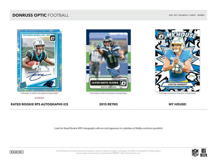 BREAK #2063 - NFL - OPTIC HOBBY DUO 2025  - DOWNTOWN CHASE