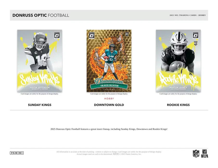 BREAK #2063 - NFL - OPTIC HOBBY DUO 2025  - DOWNTOWN CHASE