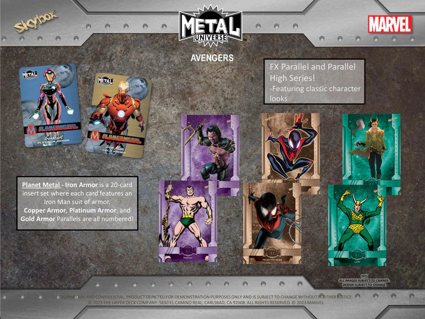 UPPER DECK MARVEL AVENGERS METAL 2 BOX RANDOM PACK BREAK