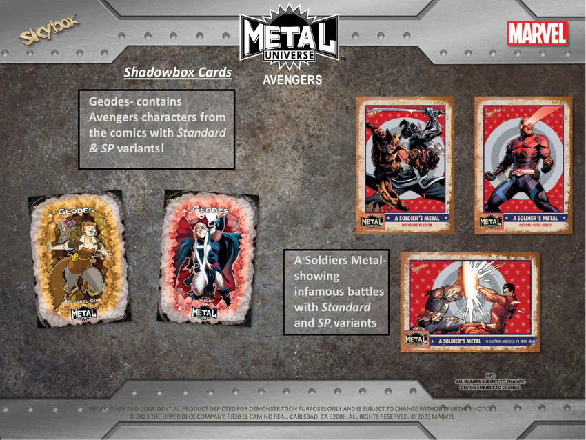 UPPER DECK MARVEL AVENGERS METAL 2 BOX RANDOM PACK BREAK