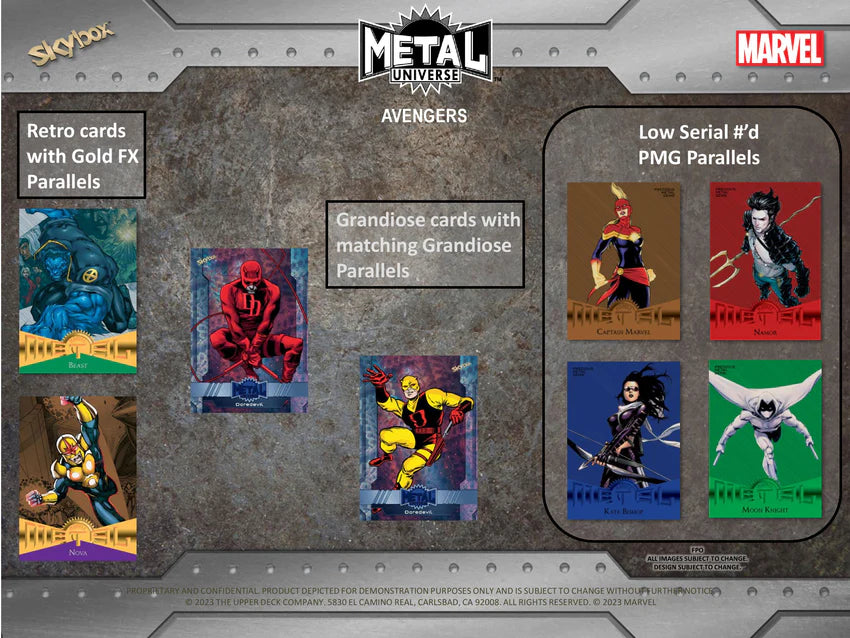 UPPER DECK MARVEL AVENGERS METAL 2 BOX RANDOM PACK BREAK