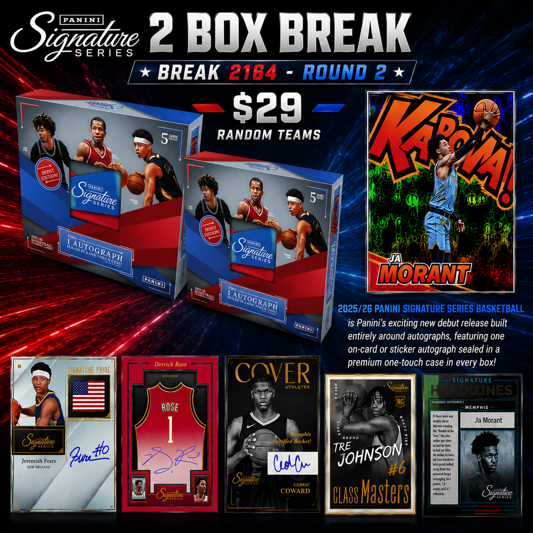 BREAK #2164 - PANINI SIGNATURE SERIES DOUBLE RANDOM - KABOOM HUNT