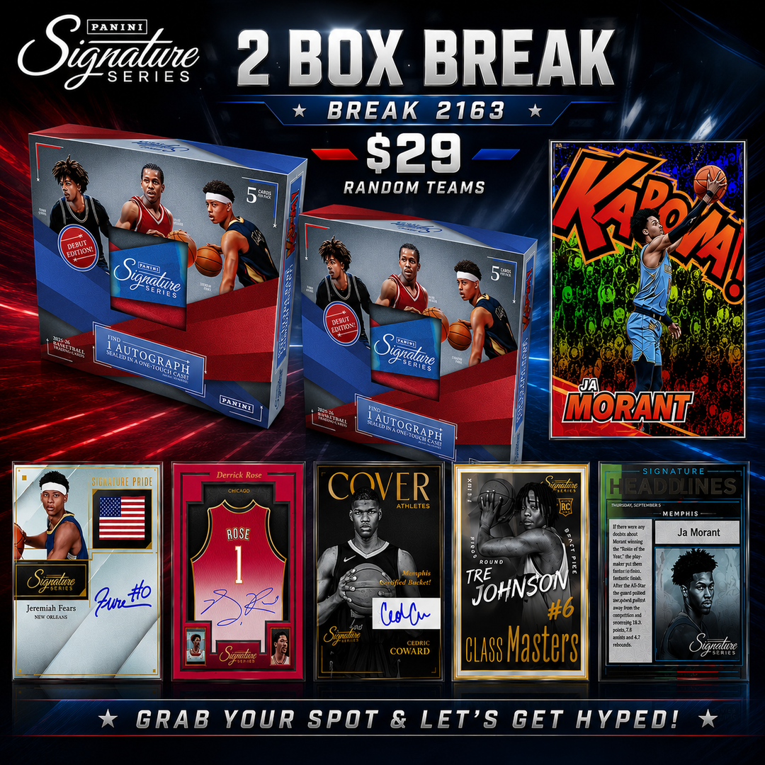 BREAK #2163 - PANINI SIGNATURE SERIES DOUBLE RANDOM - KABOOM HUNT