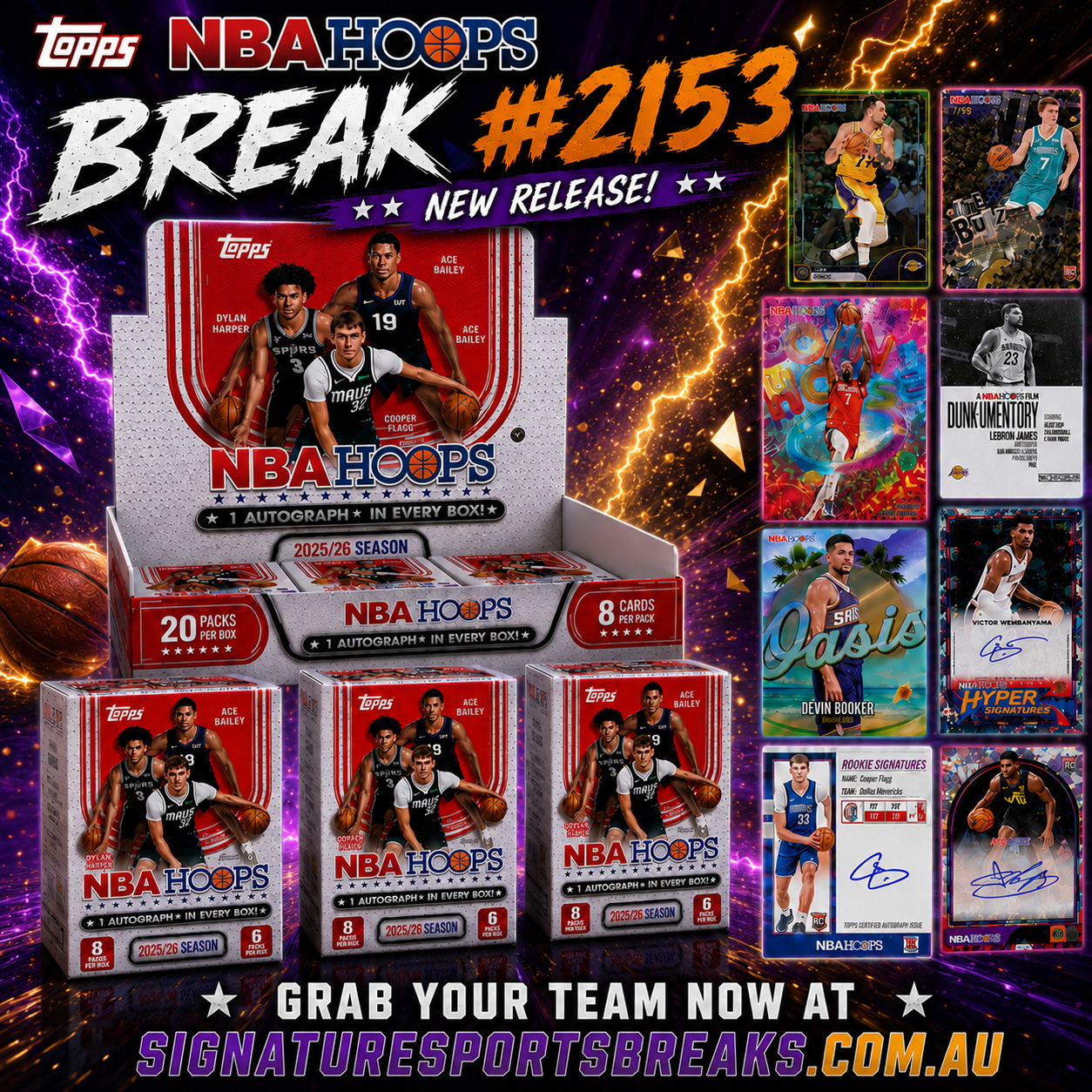 2025/26 Topps HOOPS NBA Hobby Mixer Break #2153 | Pick Your Team