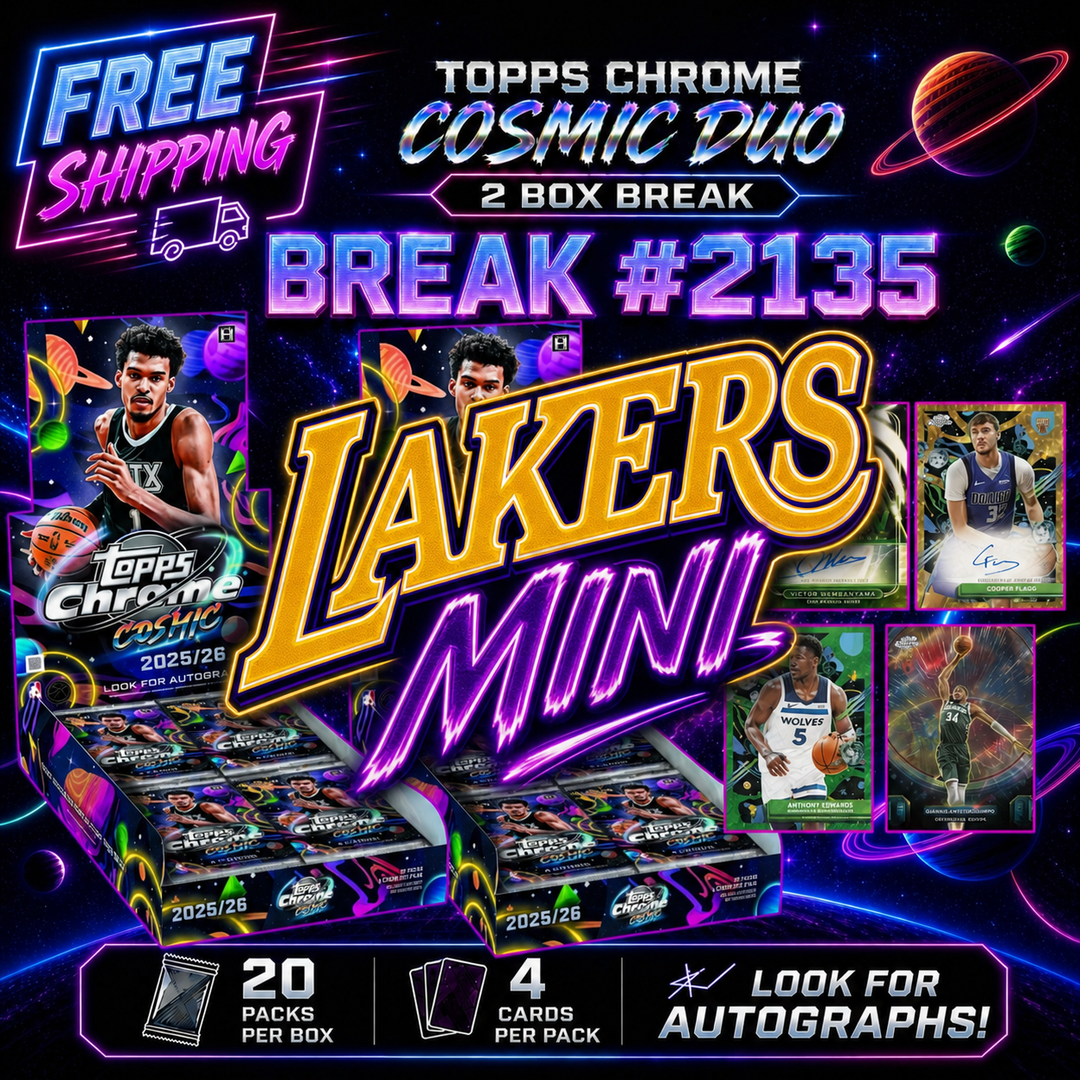 LAKERS MINI - TOPPS CHROME COSMIC DUO 2135