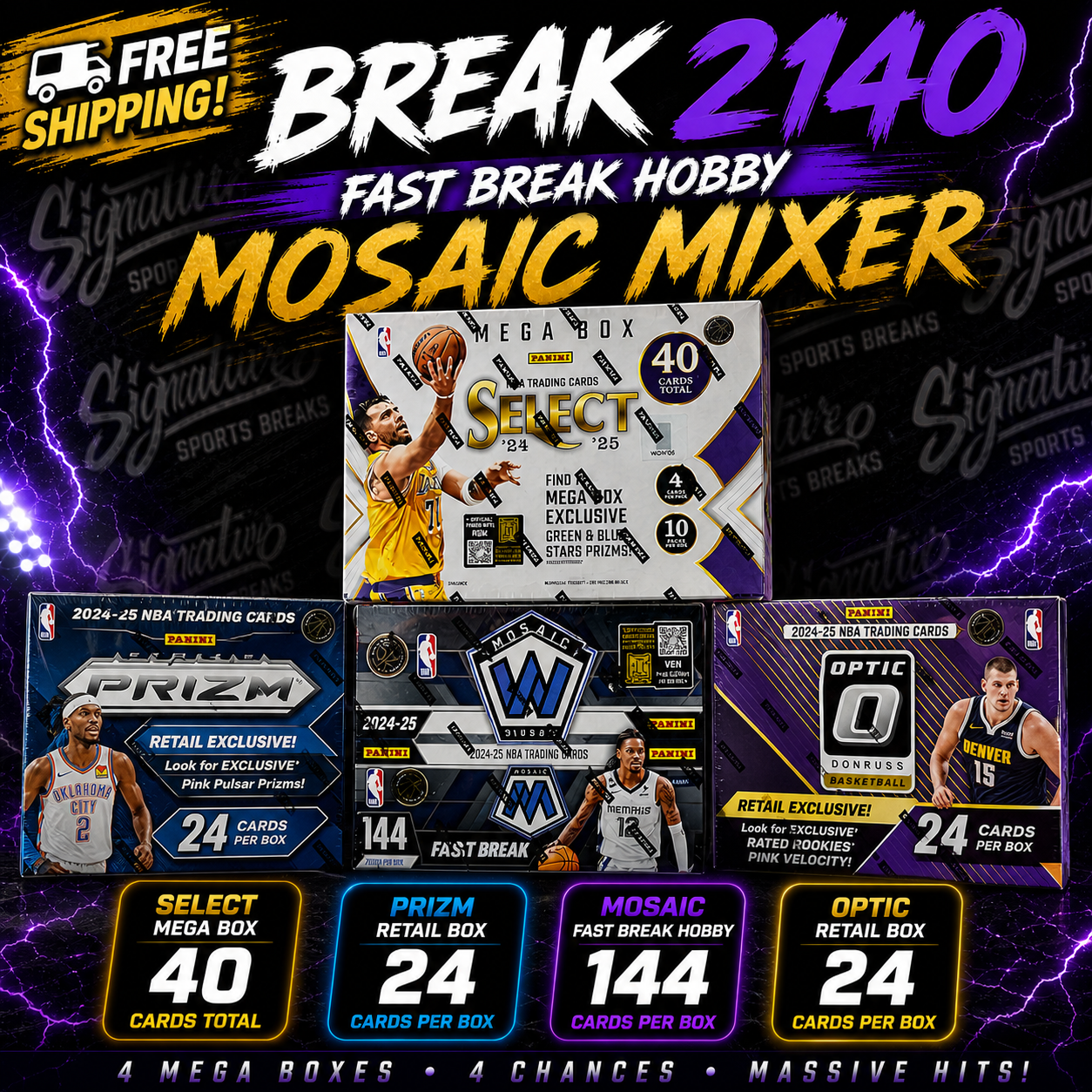 2024/25 Mosaic Fast Break Mixer - PICK YOUR TEAM 2140