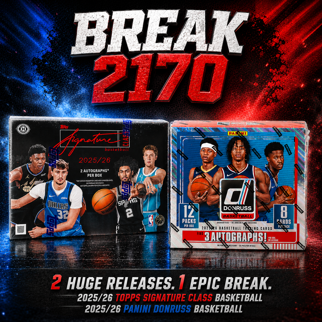 2025/26 Panini DONRUSS + Topps SIGNATURE #2170 Pick Your Team