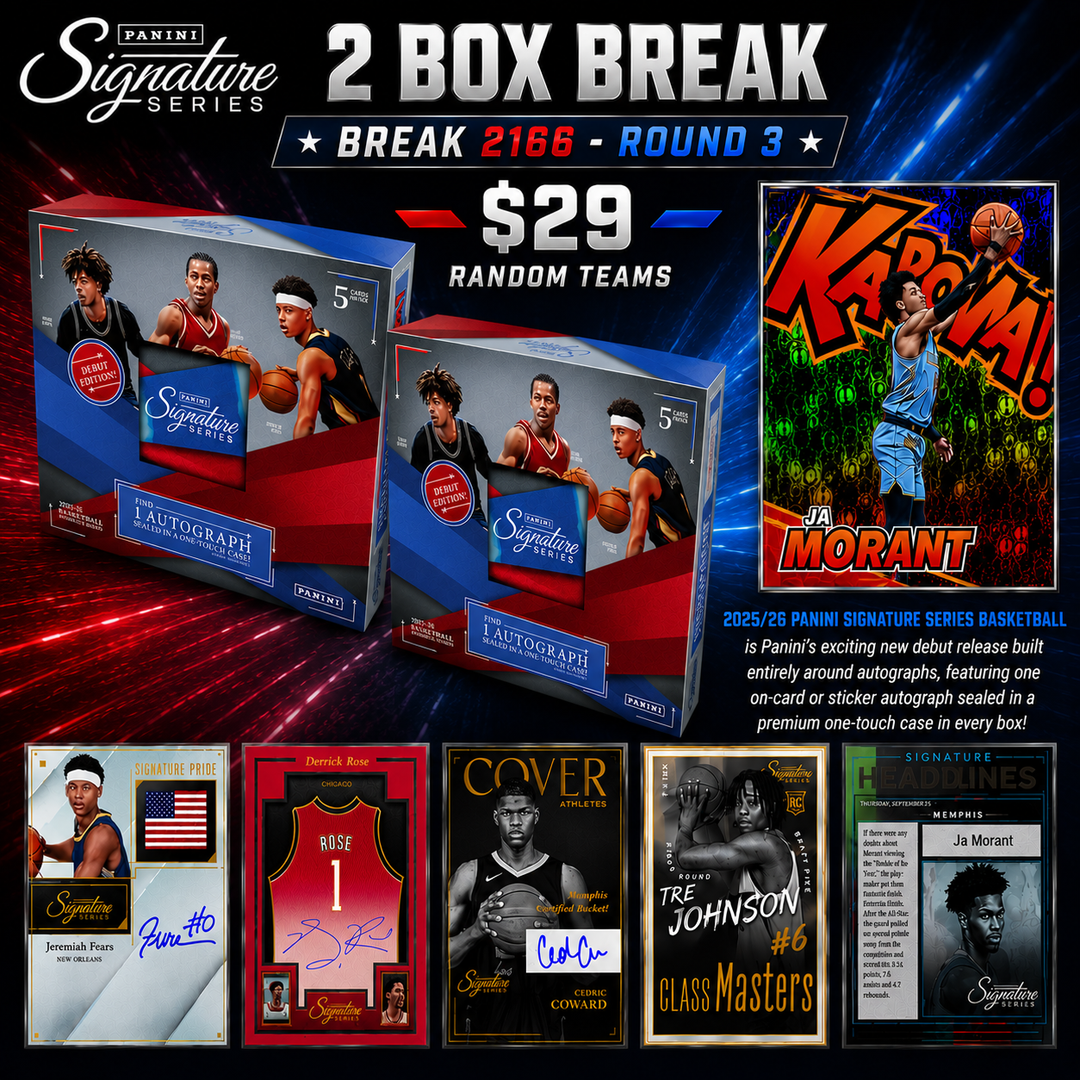 BREAK #2166 - PANINI SIGNATURE SERIES DOUBLE RANDOM - KABOOM HUNT