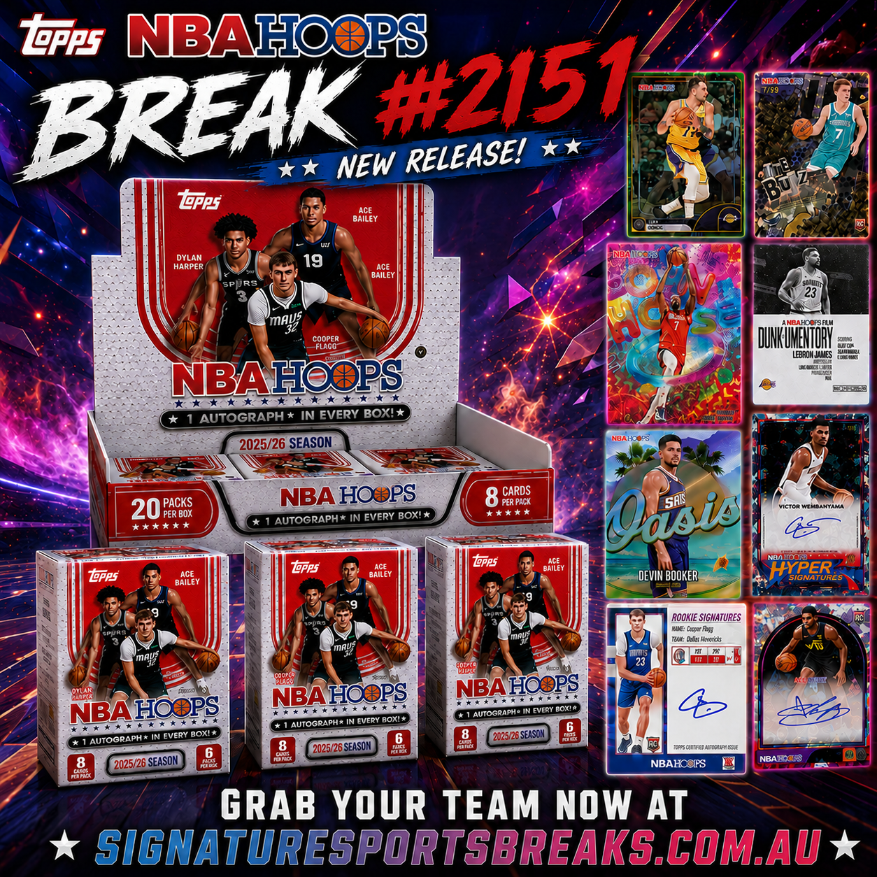 2025/26 Topps HOOOPS NBA Hobby Mixer Break #2151 | Pick Your Team