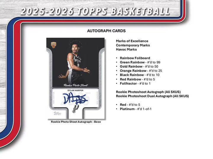 2025-26 Topps NBA Basketball Value Box