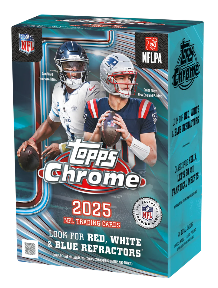 2025 Topps Chrome Value Blaster Box NFL