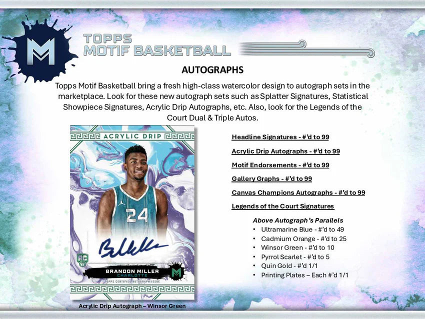 2023-24 TOPPS MOTIF 10 SPOTS/3 TEAMS  #1458