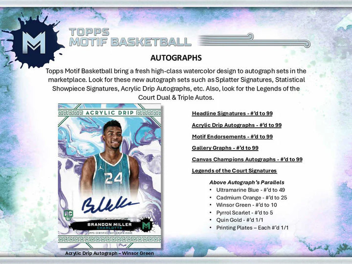 2023-24 TOPPS MOTIF 10 SPOTS/3 TEAMS  #1458