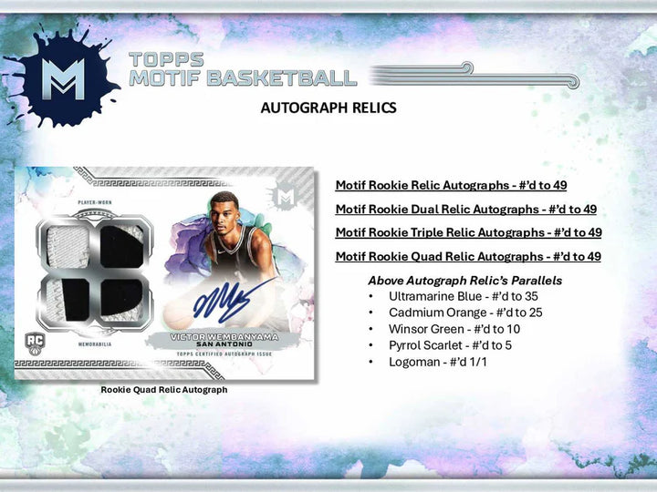 2023-24 TOPPS MOTIF 10 SPOTS/3 TEAMS  #1458