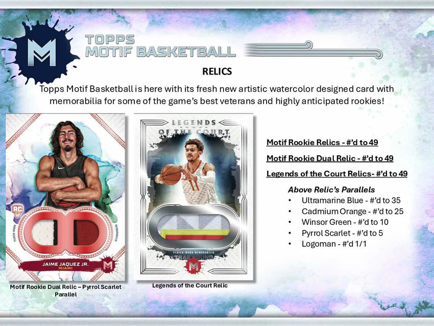 2023-24 TOPPS MOTIF 10 SPOTS/3 TEAMS  #1458