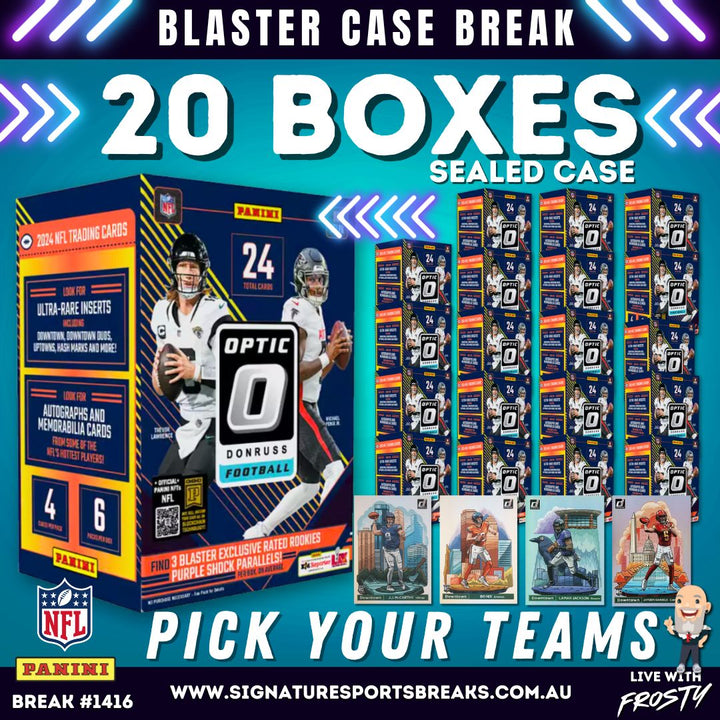2024 DONRUSS OPTIC NEW RELEASE NFL BLASTER CASE BREAK #1416