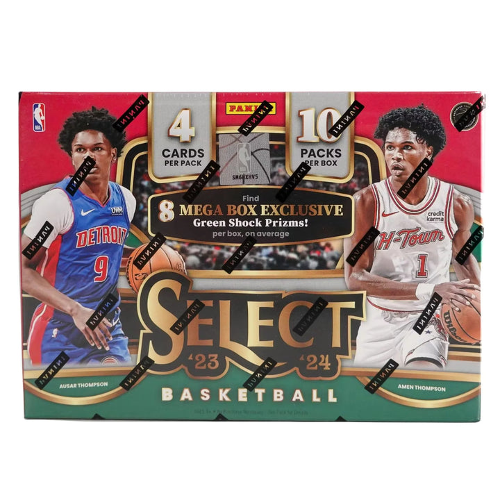 2023-24 Panini Select Basketball Hobby Mega Box (Green Shock Prizms)