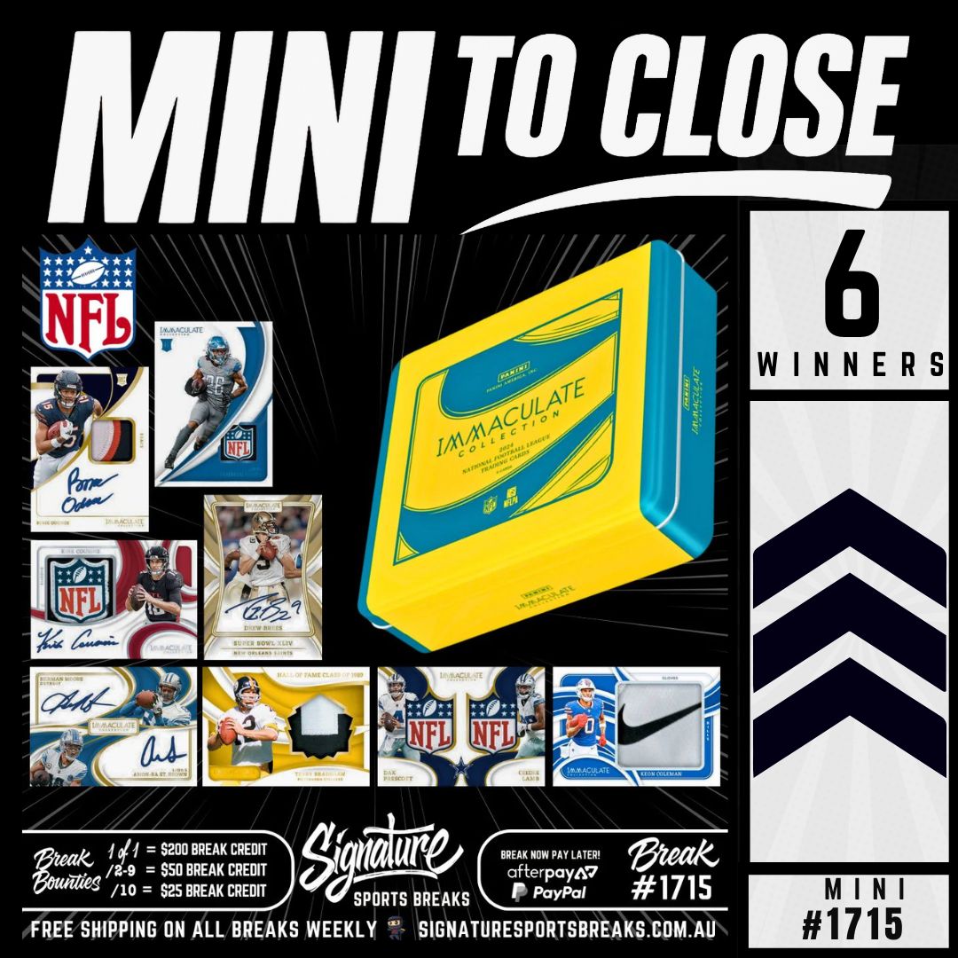 MINI TO CLOSE 1715 - NFL IMMACULATE