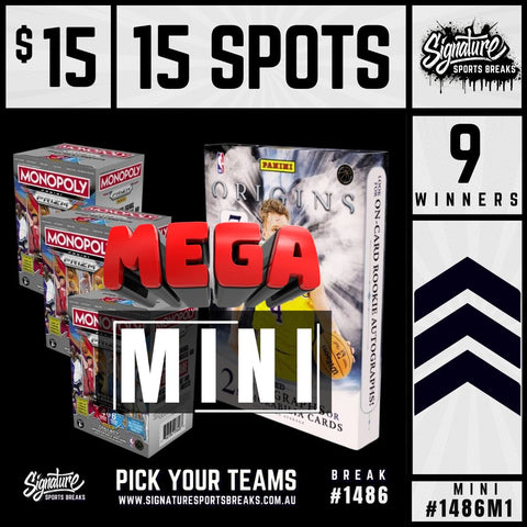 9 WINNERS!! MEGA MINI #1486M1