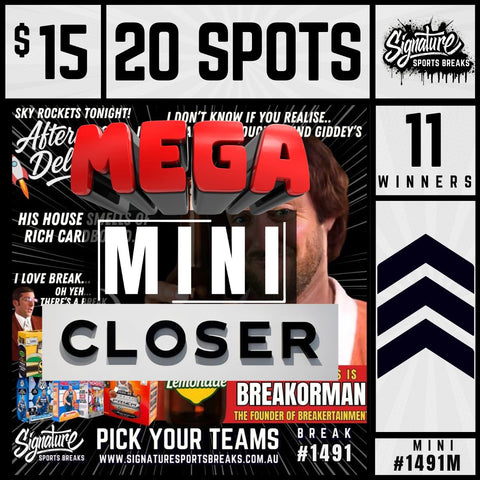 11 WINNERS!! MEGA MINI #1491M