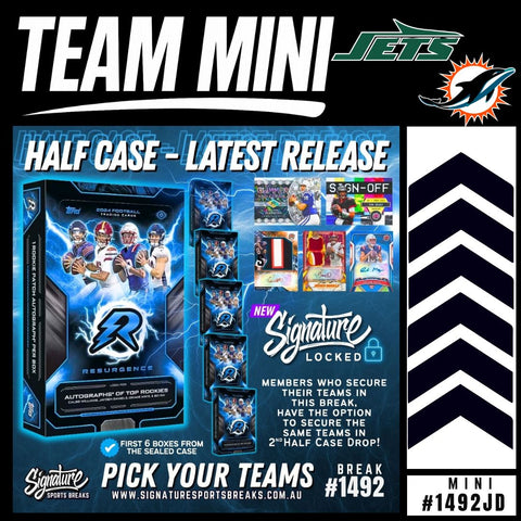 JETS/DOLPHINS MINI RESURGENCE #1492JD