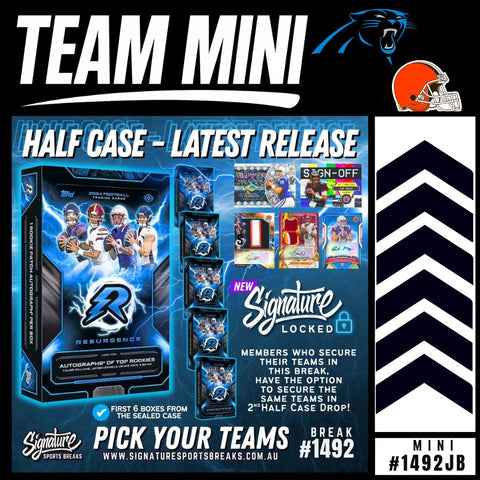 PANTHERS/BROWNS MINI RESURGENCE #149PB
