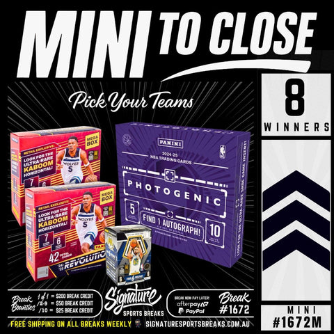 MINI TO CLOSE #1672