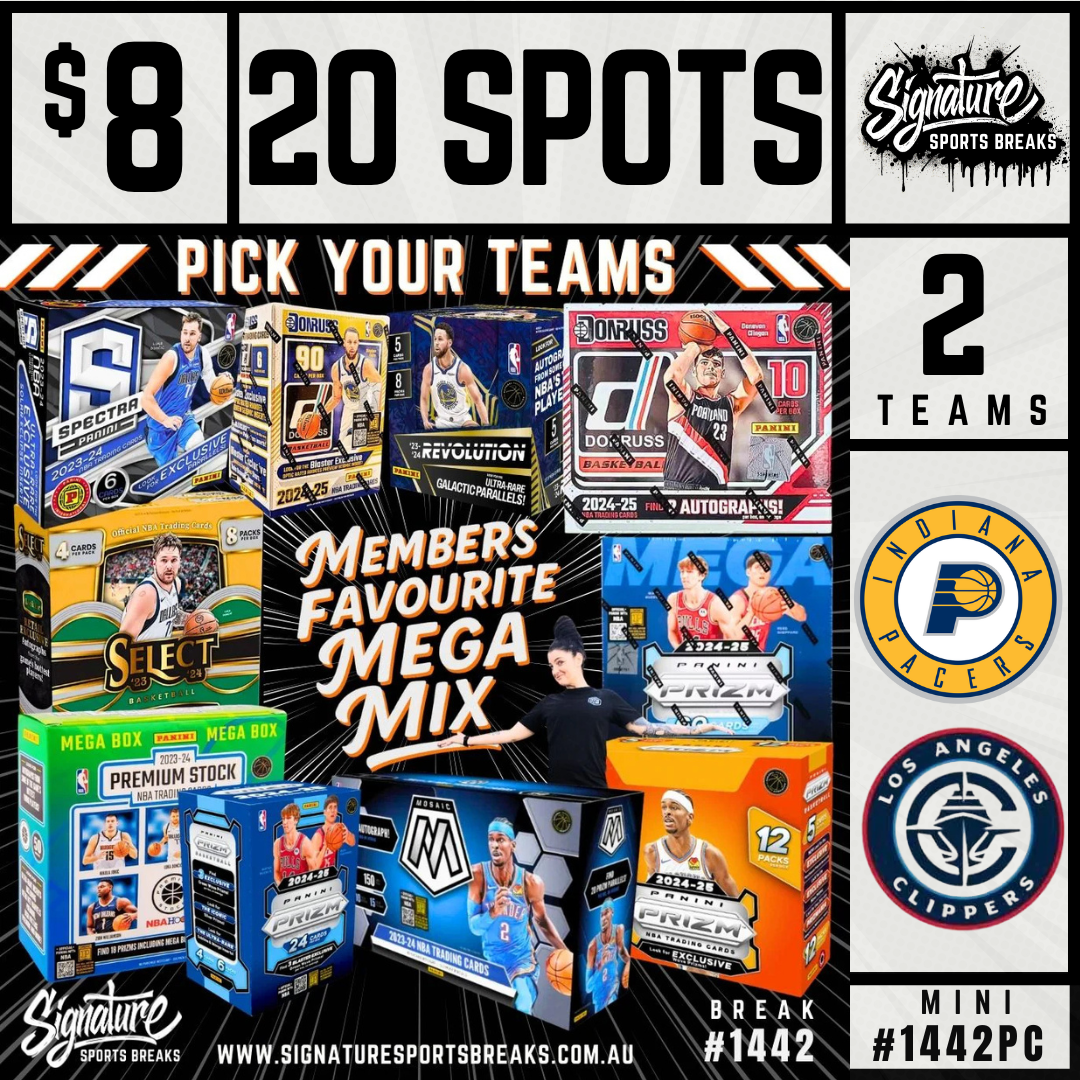 2 WINNERS - PACERS/CLIPPERS MINI #1442PC