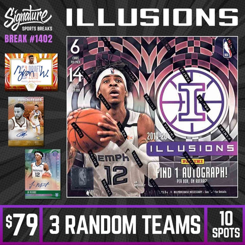2019-20 ILLUSIONS HOBBY 10 SPOTS  #1402