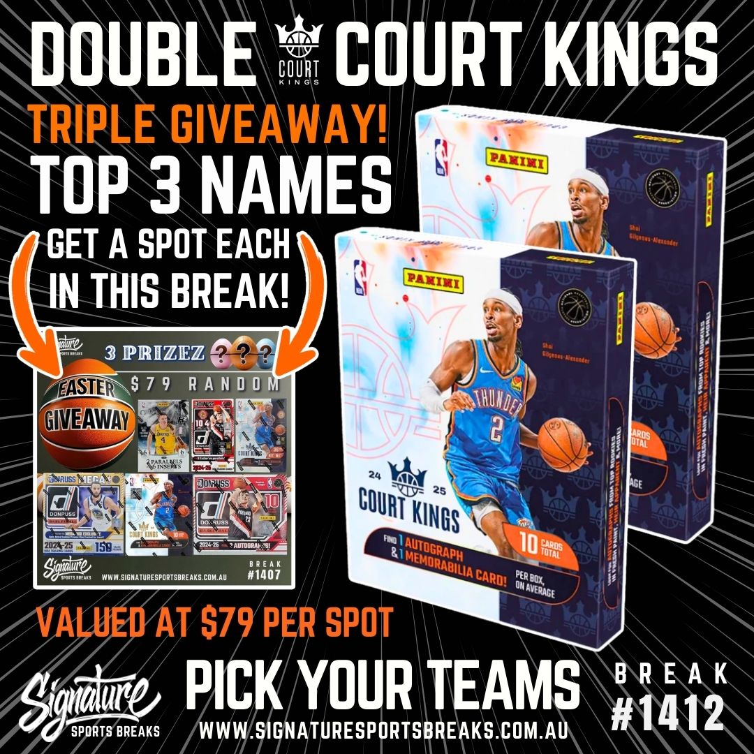 DOUBLE COURT KINGS – TRIPLE GIVEAWAY! #1412