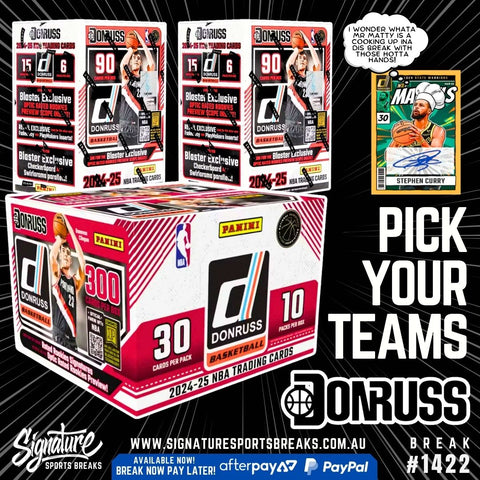 BREAK #1422 – 2024-25 DONRUSS MIXER – PICK YOUR TEAM
