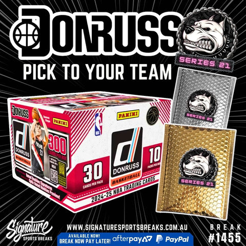BREAK #1455 – DONRUSS 2024/25 HOBBY + MAD DAWG SERIES 21 REPACKS